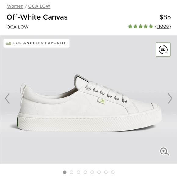 Cariuma (Off-White Canvas/White Sole) 7.5W - Picture 8 of 9